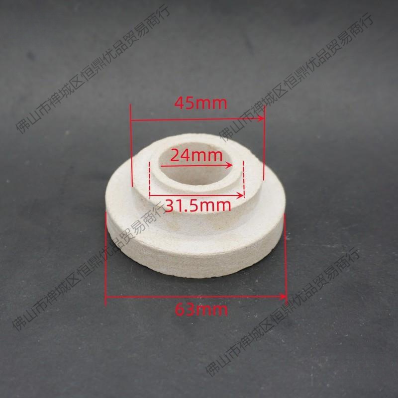 Ceramic Alumina Corundum Tube Furnace Plug Tube Plug High Temperature T-Type Ceramic Plug Flange Porcelain Head Insulating Porcelain Tube