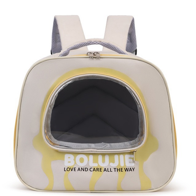 Cat Bag Large Capacity Portable Pet Outing Bag Anti-Stress Dog and Cat Backpack Portable Ventilated Breathable Pet Bag