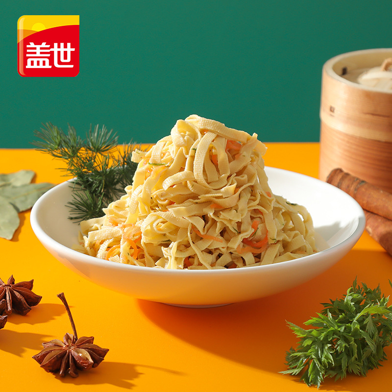 gaishi Commercial Rattan Pepper Tofu Shreds 500g/bag Ready-to-eat Cold Dishes Semi-finished Cold Dishes Dried Tofu Shreds