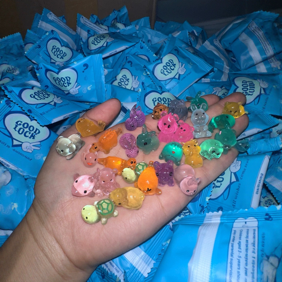 English Luminous Blind Bag Small Toys Small Animals Mini Cute Luminous Surprise Blind Bag Children's Gifts