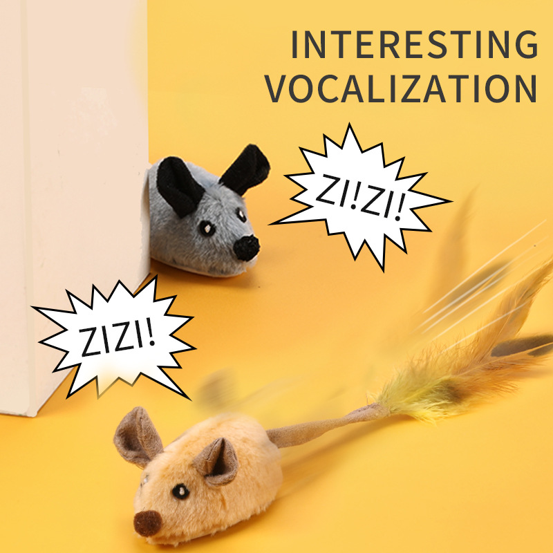 Fun cat toy charging upgrade electric induction mouse trembles simulation small white rabbit plush cat self-hi to relieve boredom dog