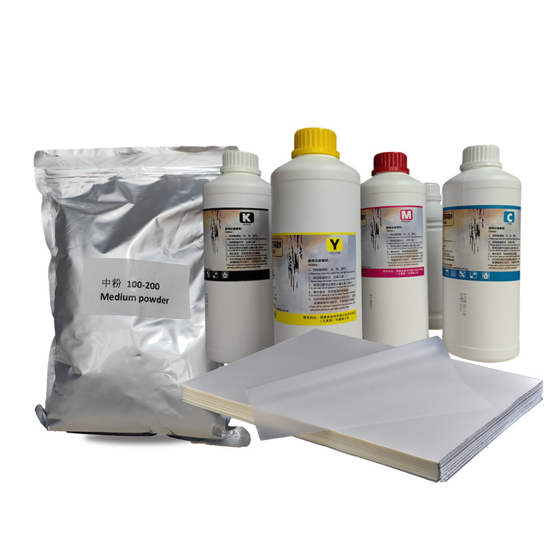 Dtfa4 White Ink Heat Transfer Film Cross-Border Sheet-Mounted Double-Sided Matte Hot and Cold Tear Universal Thermal Transfer Film White Ink Printing Film