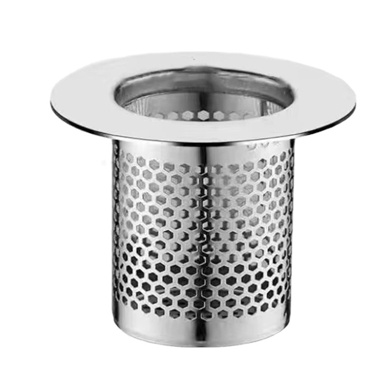 Stainless steel hair filter screen basin toilet floor drain wash basin toilet sewer anti-blocking artifact