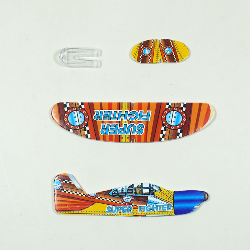 Mini foam plane DIY color children's toys aviation model kindergarten small gift outdoor toys wholesale