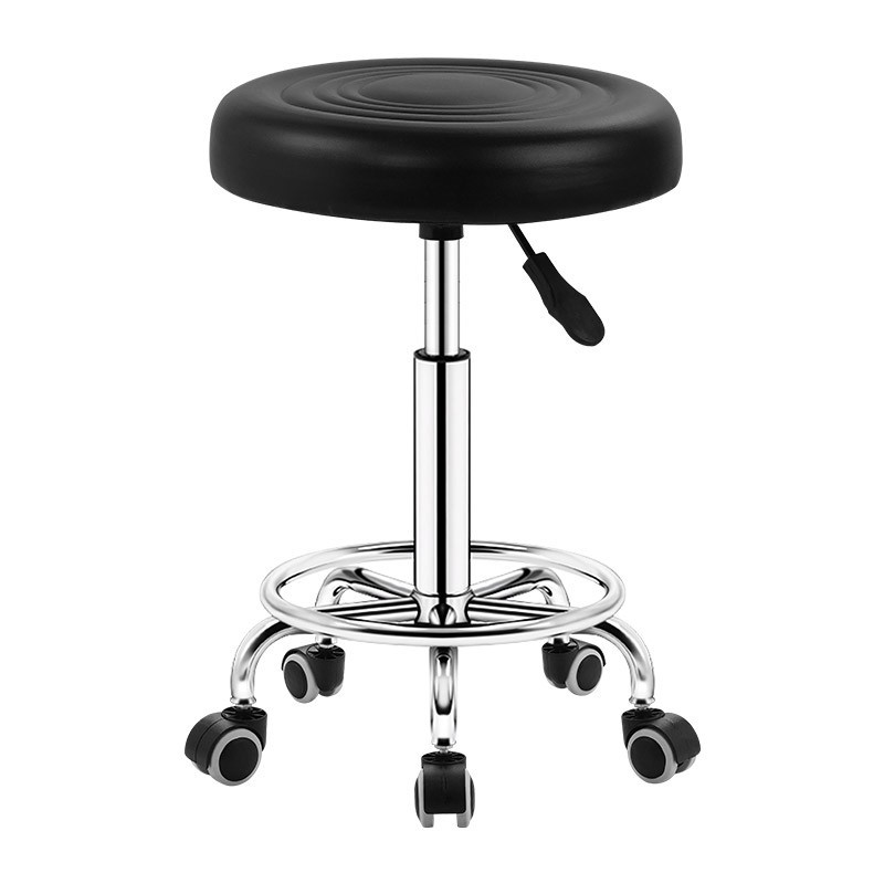 Bar Chair Home Swivel Chair Rotating Lift Stool Pulley Stool High Stool Backrest Bar Chair Beauty Salon Round Stool