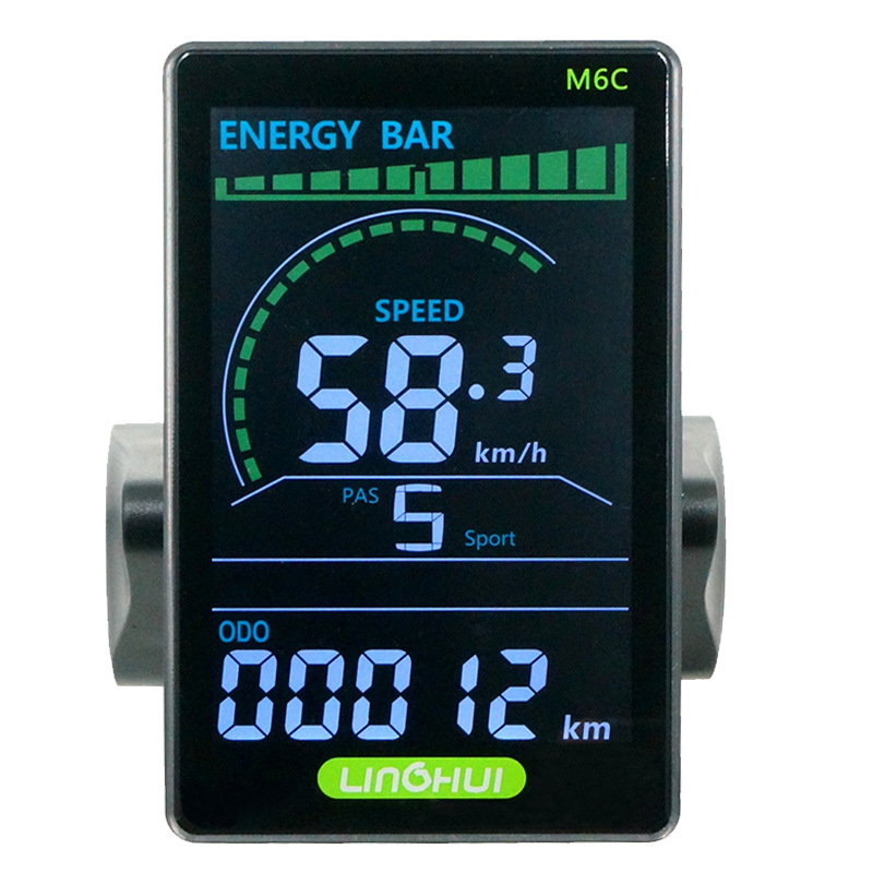 Factory Direct lithium battery with USB rechargeable LCD intelligent color LCD screen electric two-wheel mountain bike instrument