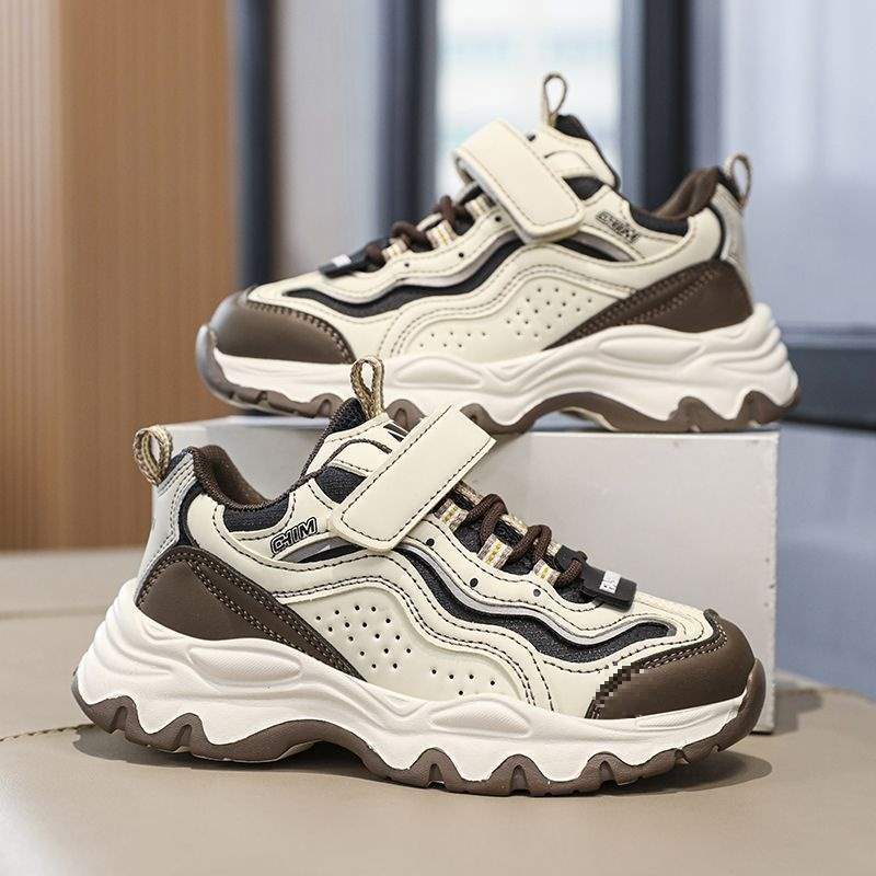 Girls' Children's Shoes 2025 Autumn and Winter Fleece-Lined Cotton Shoes New Children's Sports Shoes for Older Girls Dad Students