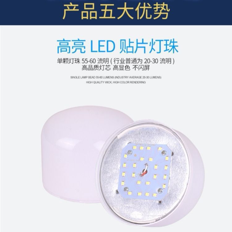led bulb super bright E27 screw mouth household white light lighting bulb factory workshop high power energy saving bulb
