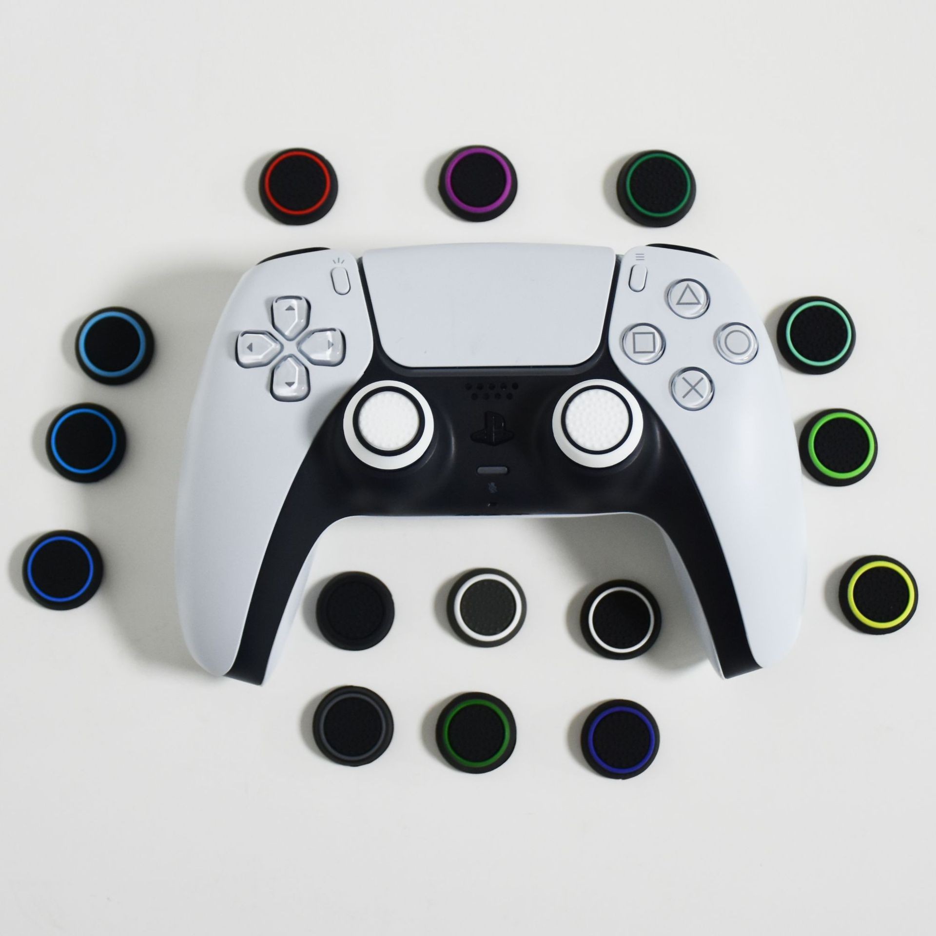 Ps4 Rocker Cap Ps3 Ps5 Xboxone 360 Key Cap Silicone Mushroom Head Two-Color Handle Protective Cap