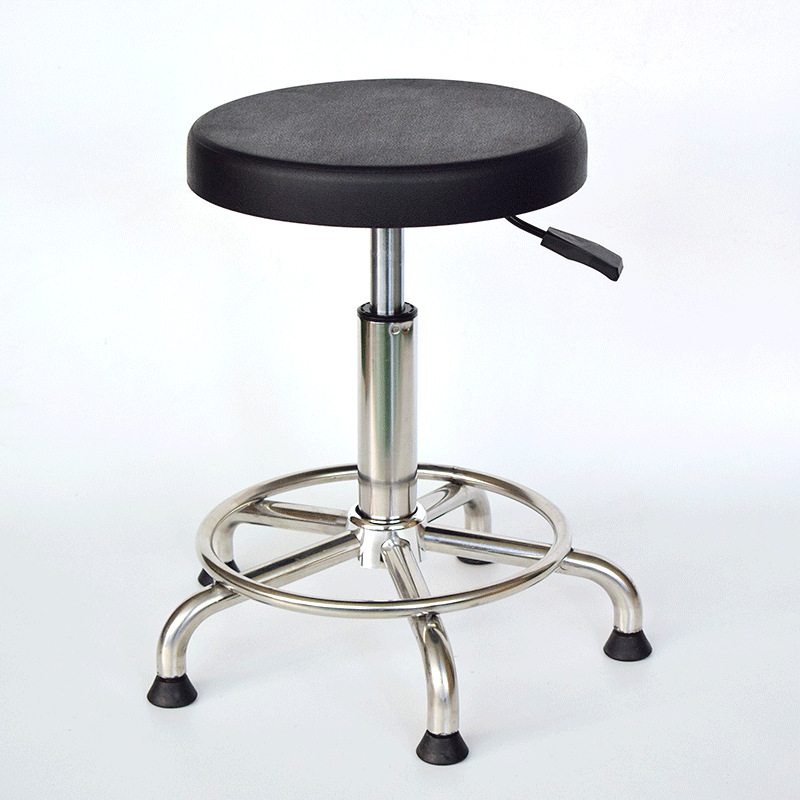Anti-Static Adjustable Work Stool for Beauty Salons, Swivel Chair for Assembly Lines, Dust-Free Workshops, Anti-Fatigue Stool, Non-Imported