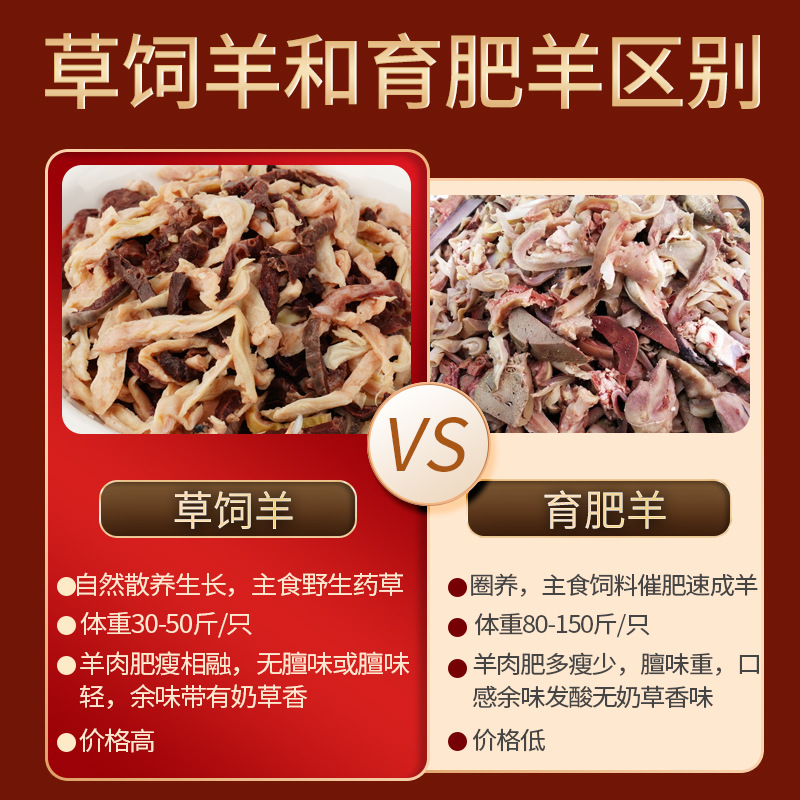 The First Food, Inner Mongolia Sint Sheep Mix 0.5kg /Bag Commercial Frozen Ready-To-Eat Beef Gluten Head Braised Cooked Barbecue