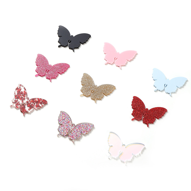 Акриловый винный бокал Tx Cross-Border, вставка в виде бабочки, многоцветный, стиль Ins, подвеска для вечеринки, современное декоративное украшение