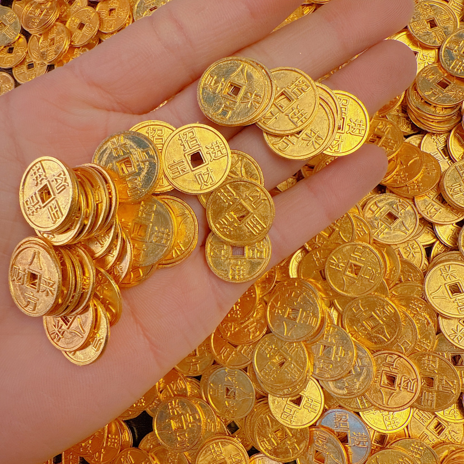 Solid Sand Alloy Ingot Imitation Gold Ingot Alloy Gold Rice Gold Bar Filler Shop Living Room Decoration Accessories