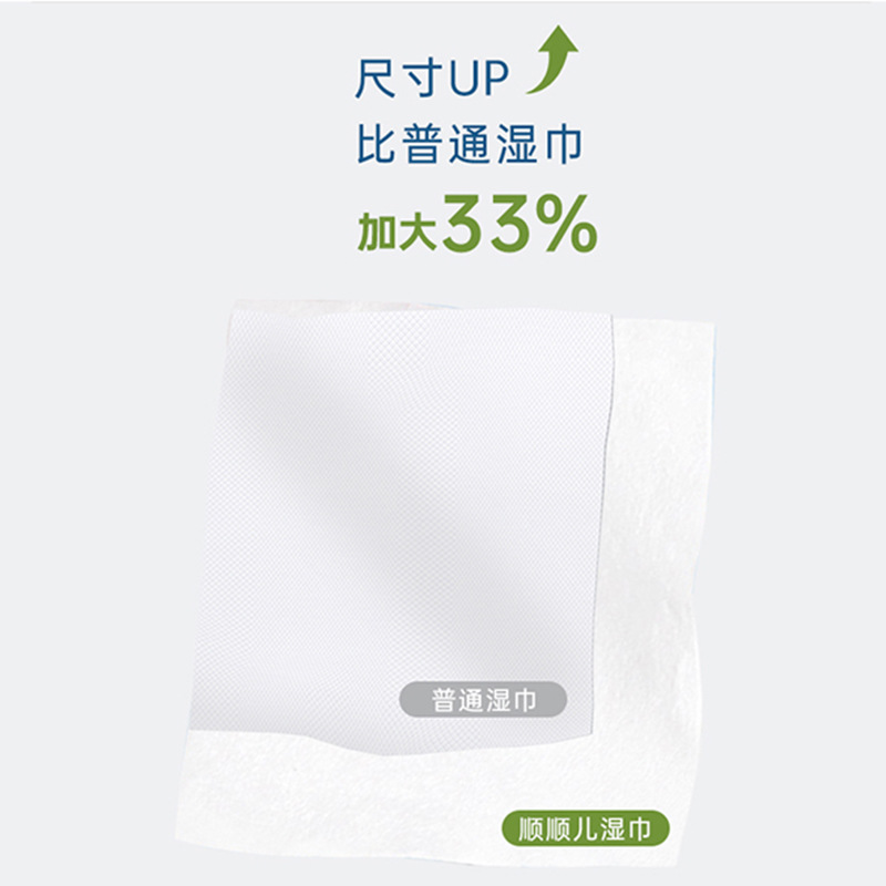 South Korea Shunshun Baby Wipes 20 Pumping Thickened Cleaning Wipes Pumping Wipes Pumping Wipes with Cover Wet Wipes
