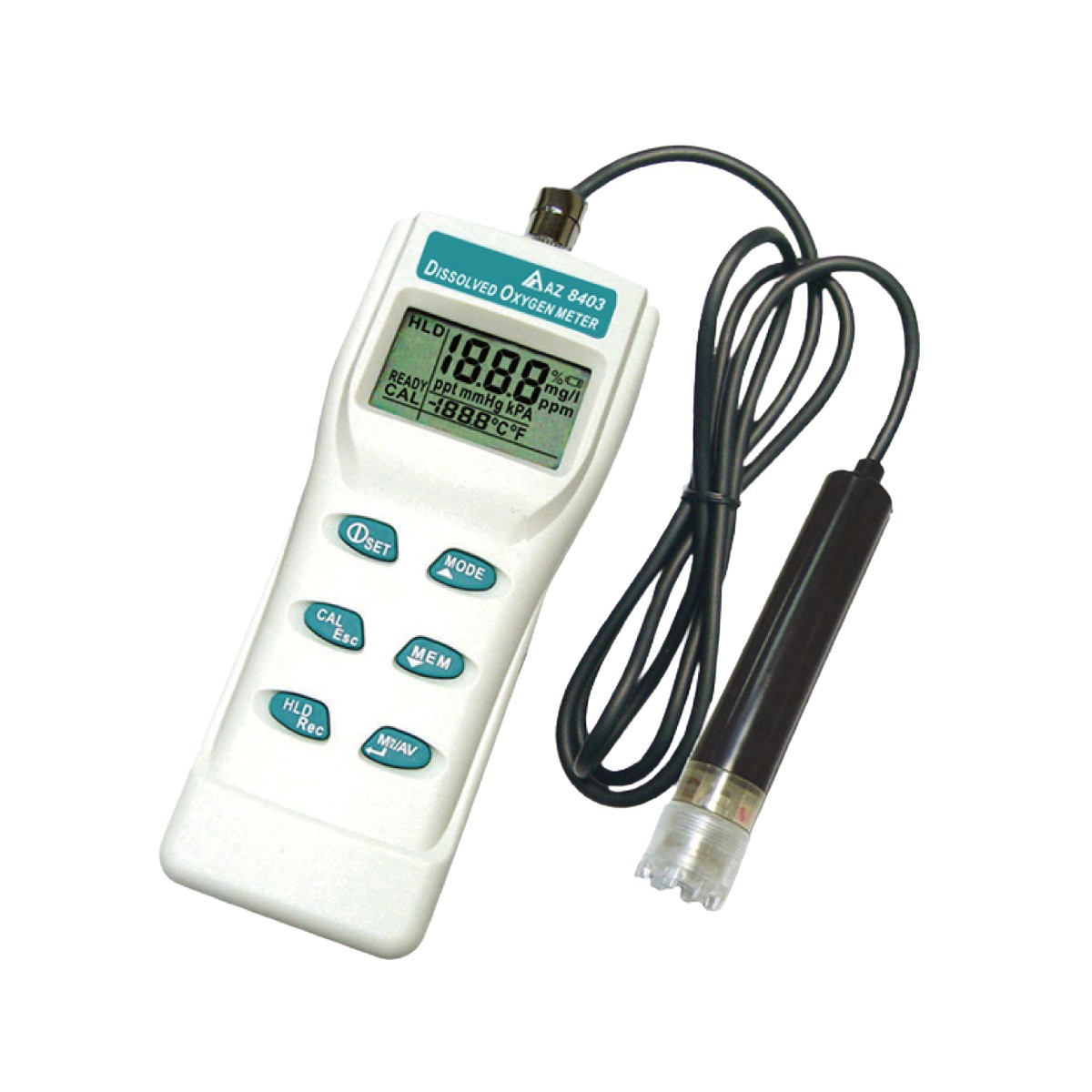 Taiwan Hengxin Az8403 Dissolved Oxygen Meter Az-8403 Dissolved Oxygen Tester Oxygen Concentration Detector