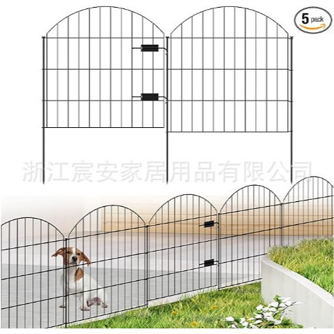 in stock Amazon cross-border garden fence outdoor courtyard pet cage fence iron dog cage chicken cage with lock