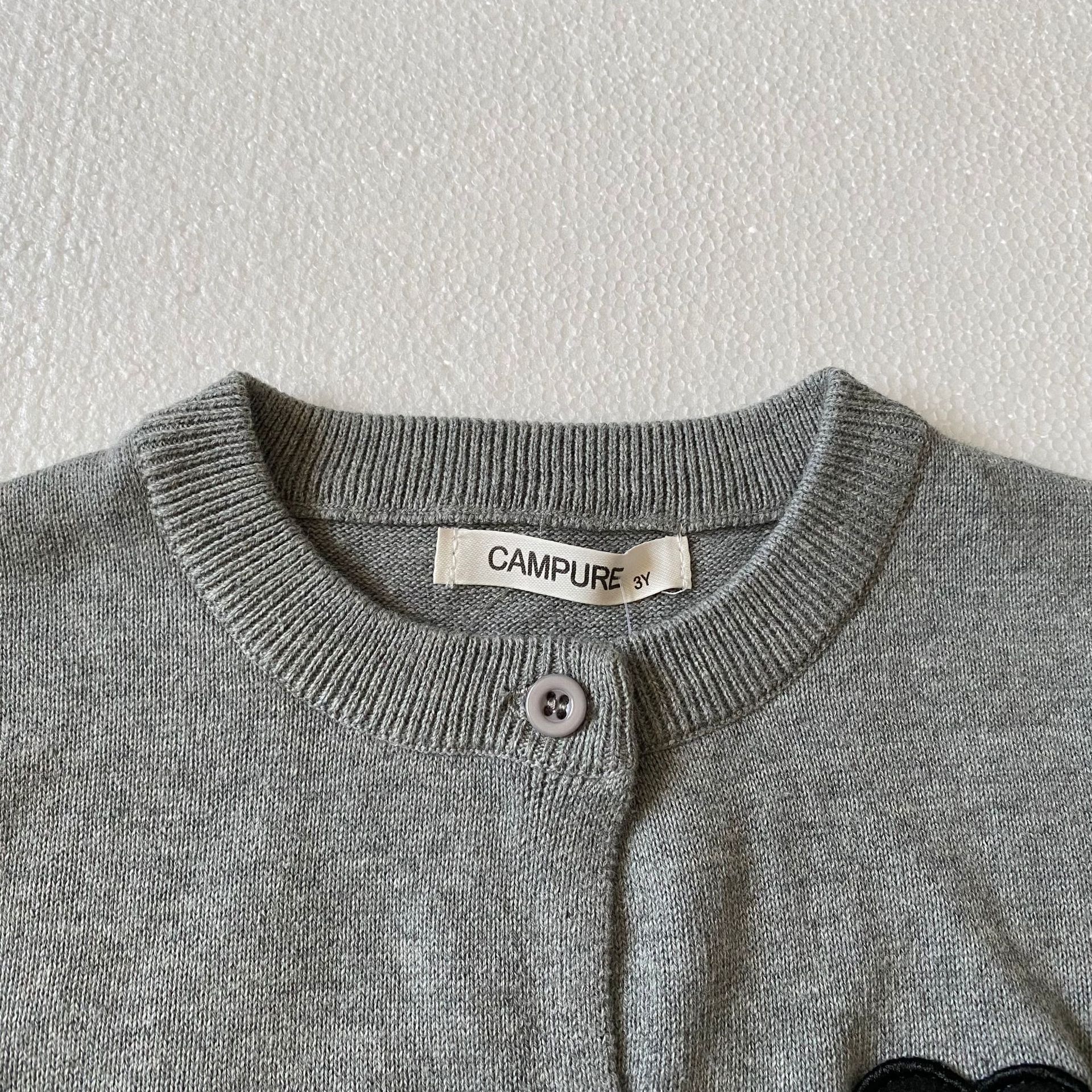 Campure Original Knitted Cotton Cardigan for Boys and Girls 2024 New Winter Mother Family Wear Multi-Color Ins Versatile