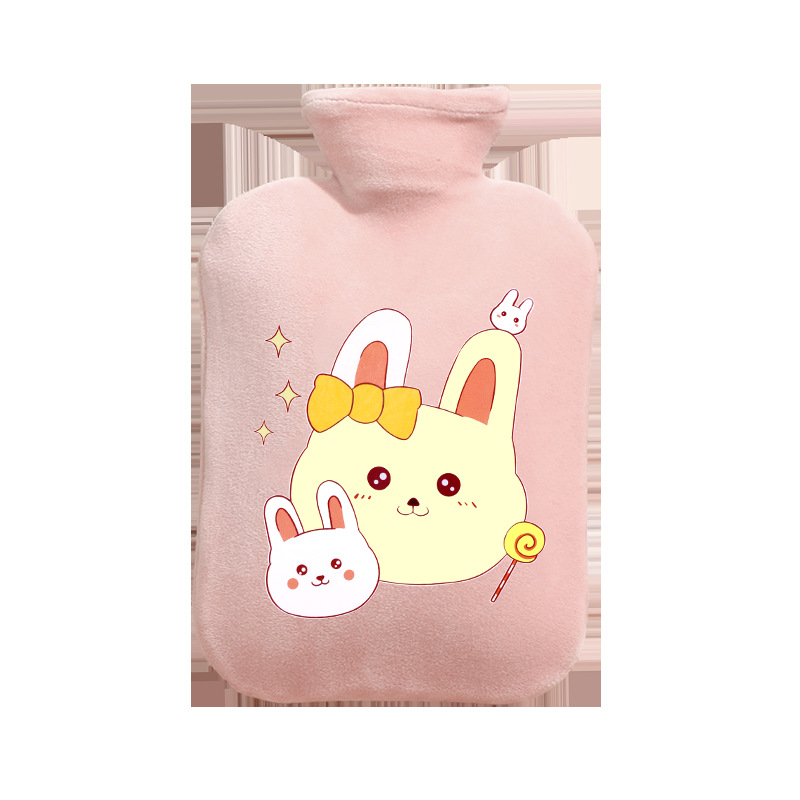 Winter Cartoon Hot Water Bag Student Warm Thickened Explosion-Proof Water Injection Bag Hand Warmer Cartoon Hot Water Bag Hot Compress Bag