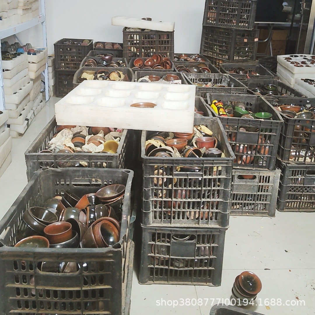 Wholesale of Defective Jianyang Jianzhan Master Cups for Live Kiln Openings, Large Quantity, Random Delivery