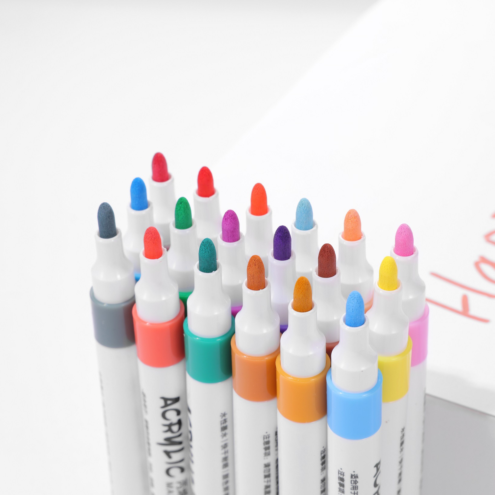 Boxed water-based acrylic marker children's suit art graffiti pen opaque waterproof large capacity student painting