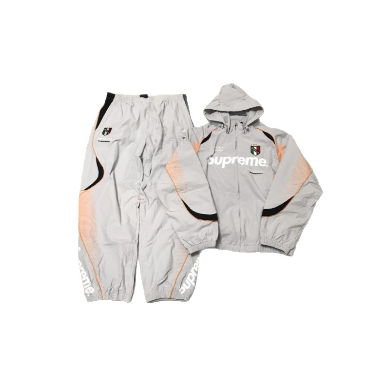 2025 European and American Drill Functional Windbreaker Track Jacket Hooded Jacket Drawstring Sports Coat Football