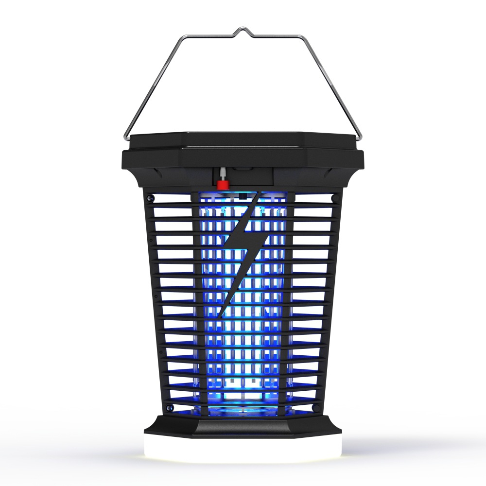 Lingtuo's New Solar Mosquito Killer Lamp + Camping Lamp + Lawn Lamp Three-In-One USB Rechargeable Mosquito Killer and Repellent Lamp