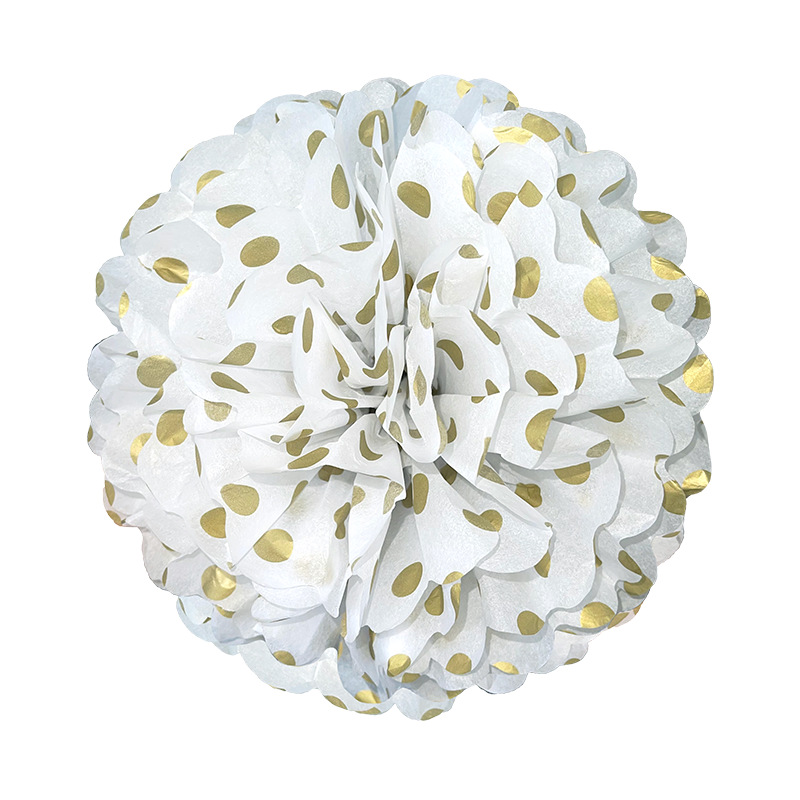 Paper Flowers, Paper Flower Balls, Pom Poms, Cross-Border Exclusive Export Paper Crafts, Christmas Party Decoration Supplies, European and American Holidays