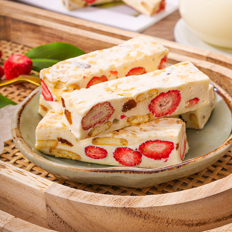 Oatmeal Strawberry Milk Puff Snacks, Popular Pastries, Handmade Desserts, Delicious and Satisfying【X新】