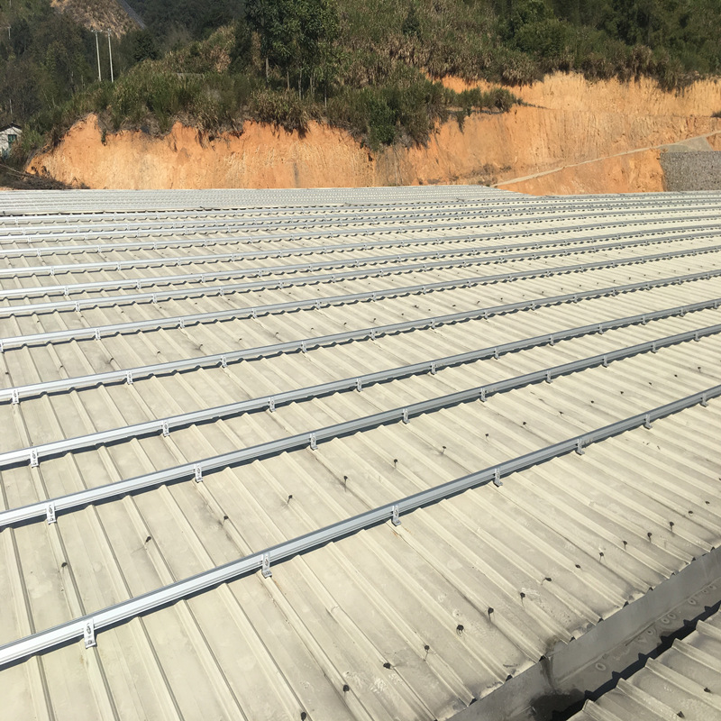 Solar Mounting Bracket System Photovoltaic L Foot 6005 Aluminum Alloy 6mm Thick L Right Angle Solarbracket