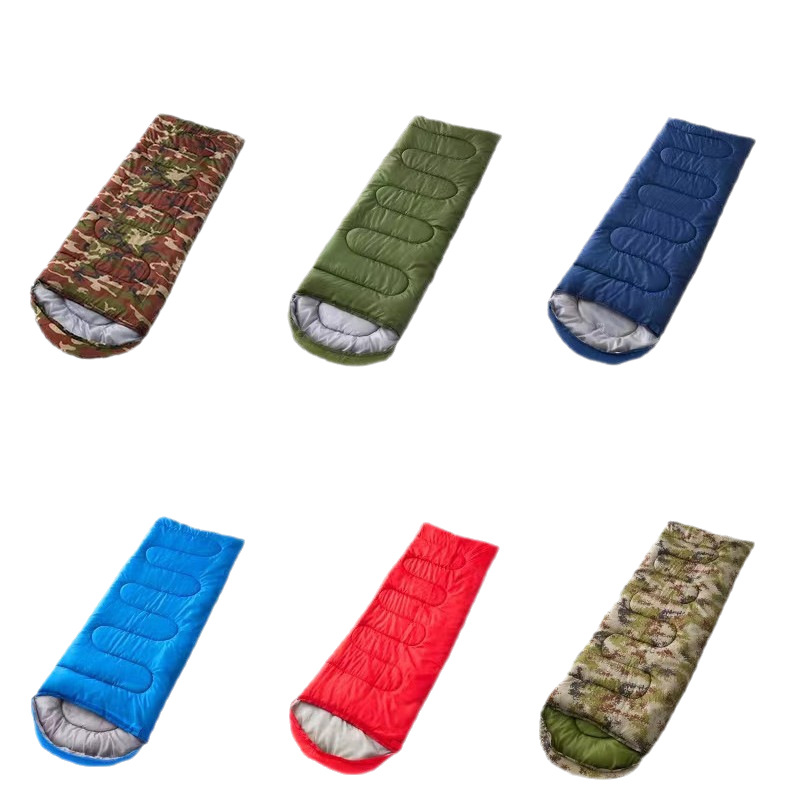 Envelope-Style Sleeping Bag for Adults, Portable for All Seasons, Cold-Proof and Warm, Office Outdoor Camping Style, Travel, Factory Direct Supply