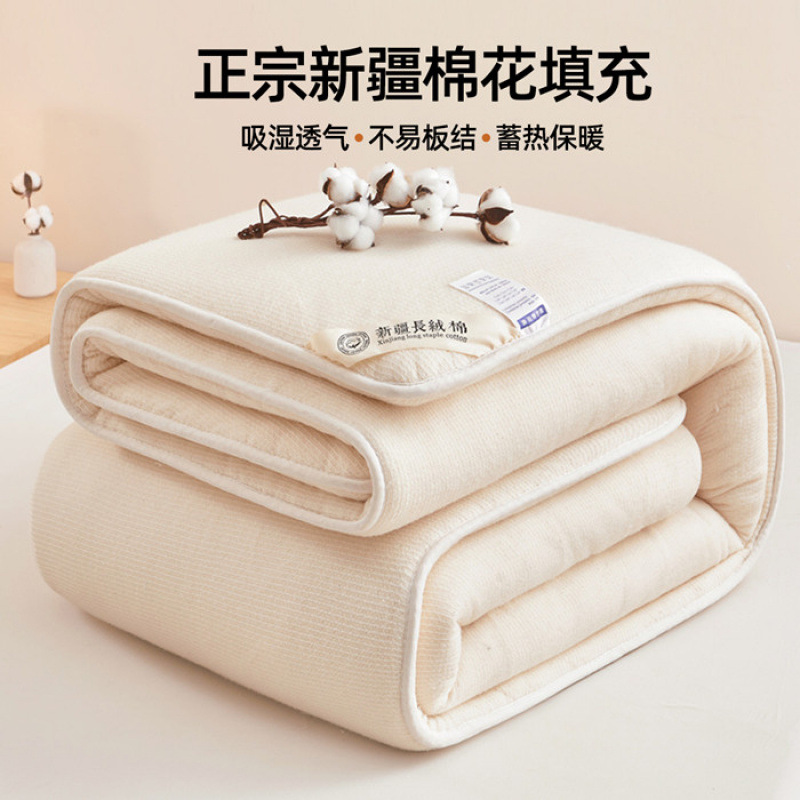 Xinjiang Cotton Quilt Fish Scale Net Cotton Quilt Core Pure Cotton Quilt Thickeneded Warm Winter Quilt Cotton Quilt Bedding Pad Wholesale