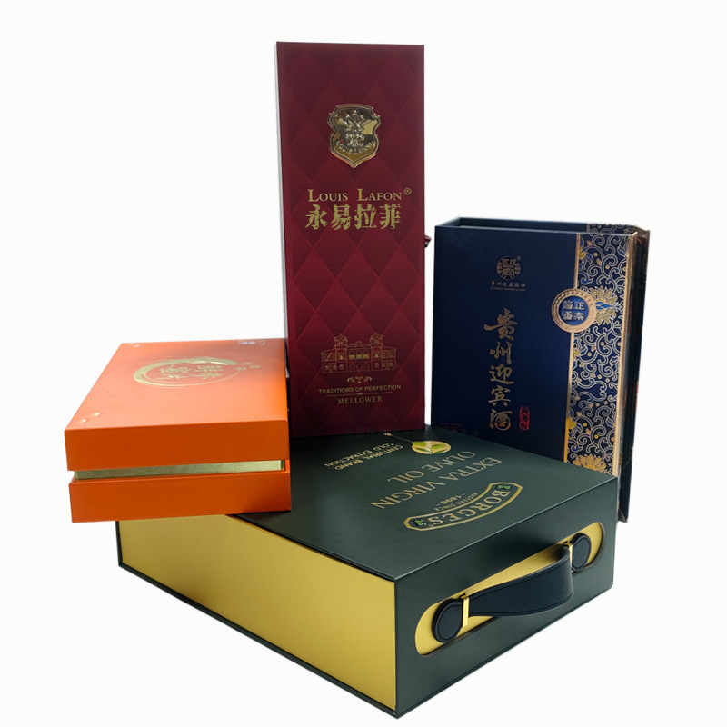 High-end wine box customized small batch carton white wine box full set red wine packing box customized wine box