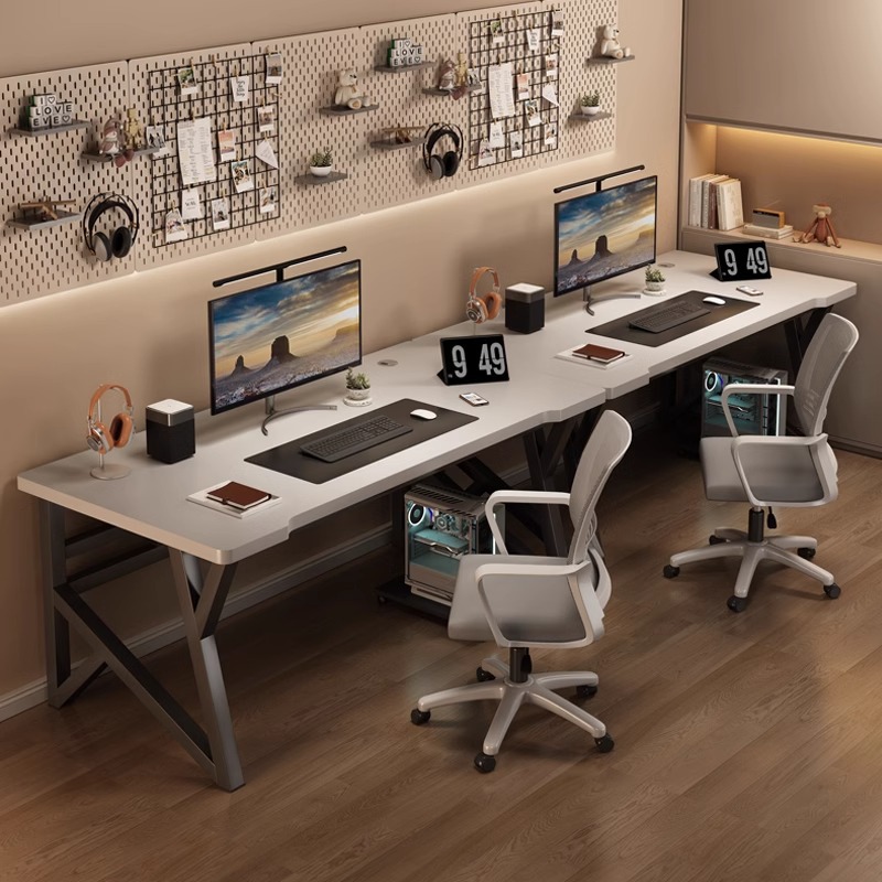 Computer Desk Desktop Double E-sports Table Household Desk Bedroom Writing Table Couple Side-by-side Workbench Desk