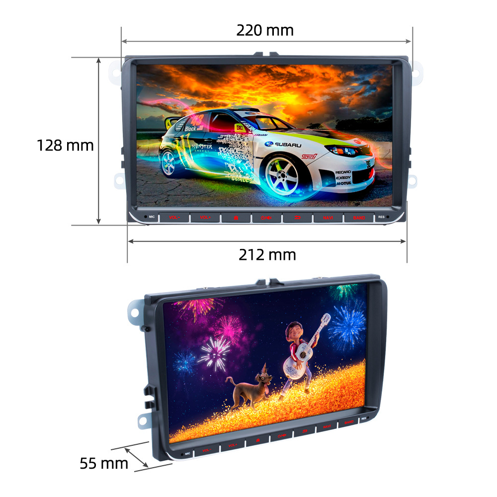 Thin Android 12carplay for 9-inch Volkswagen car large screen multimedia player navigation all-in-one machine