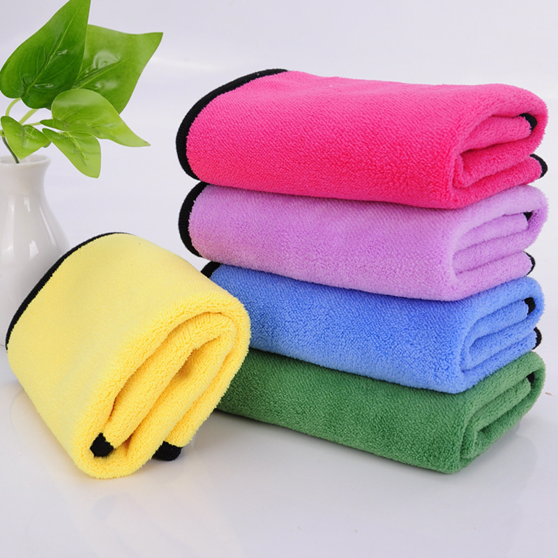 Thickened Car Wash Towel, Absorbent Double-Sided Coral Fleece Car Cleaning Cloth, Large Microfiber Cloth for Wiping Cars