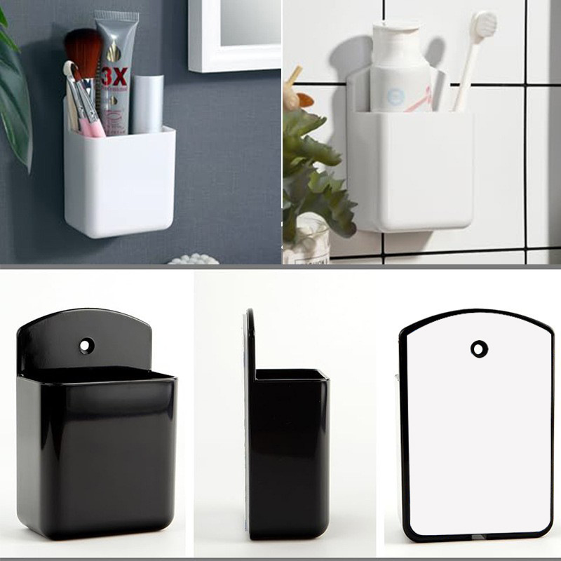 Wall-mounted remote control storage box study pen container storage box punch-free wall bracket Wall Holder
