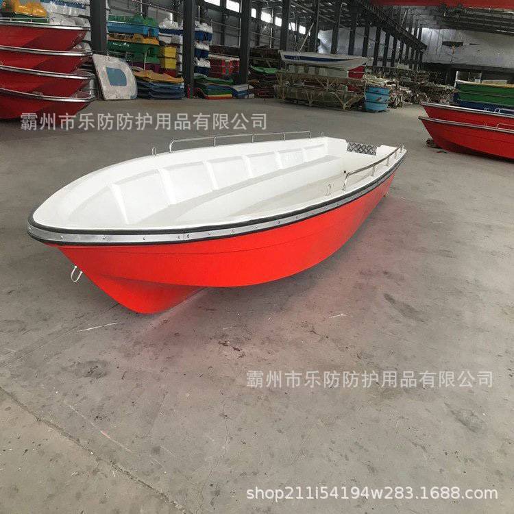 Fiberglass Assault Boat Thickeneded Hard Bottom Flood Control Patrol Boat Fire Emergency Operation Boat 5.2m Water Rescue Fast