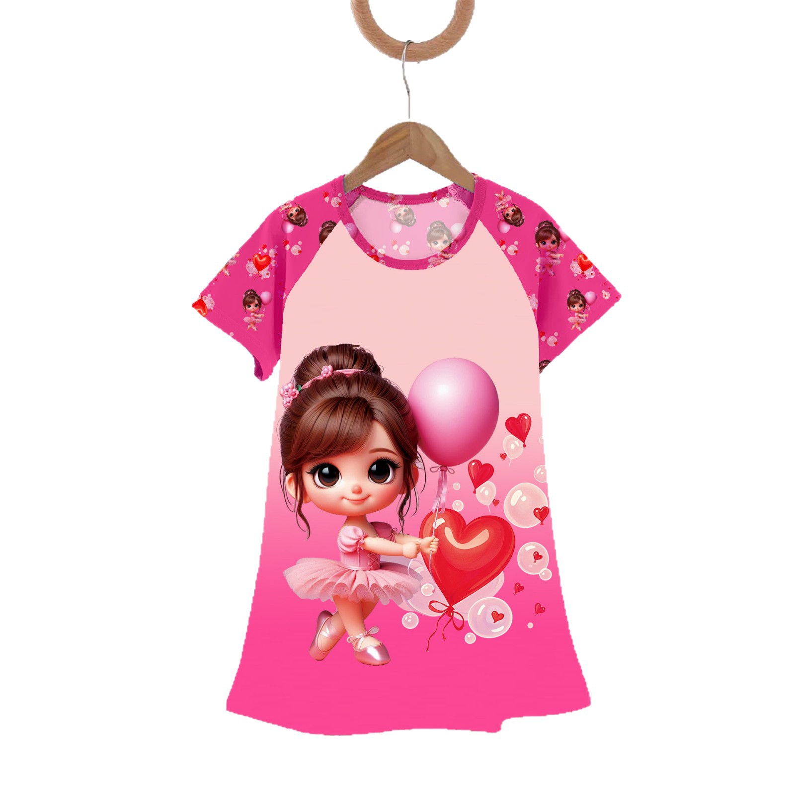 2025 New Children's Pajamas for Girls, Summer Princess-Style Nightgown Dress, Cartoon Ice and Snow Thin Dress for Home Wear