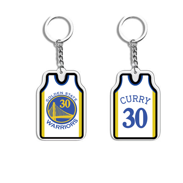 NBA Kobe Curry Basketball Star Acrylic Pendant Jersey Keychain Pendant Fan Souvenir