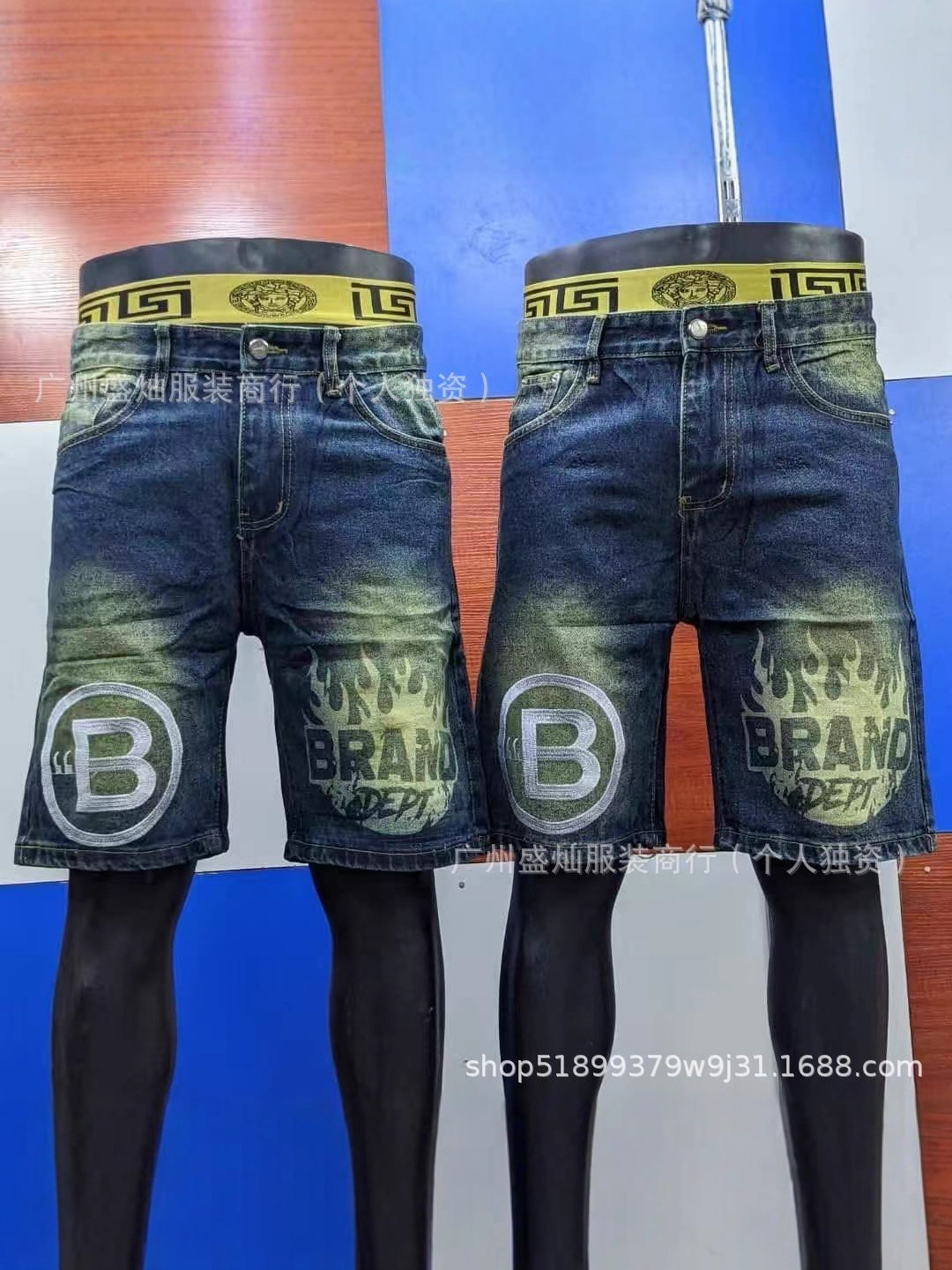 Men's Denim Shorts Wholesale Men's Denim Shorts Five-Point Pants Men's Jeans Wholesale