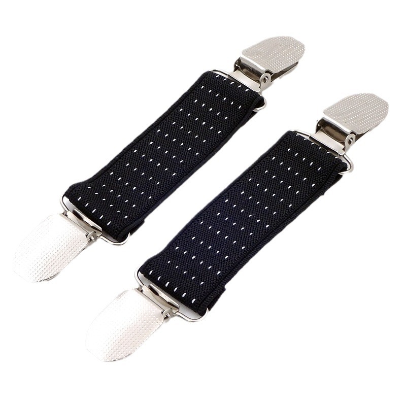 Cross-Border Supply of Boys and Girls Gloves with Non-Slip Straps, Children's Elastic Glove Clips, Universal Polyester Silk Material in Stock