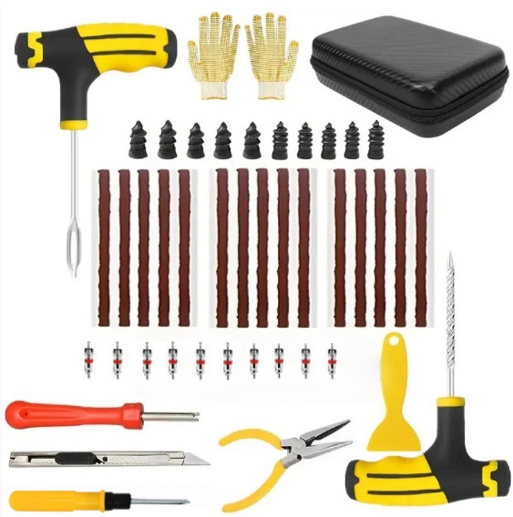 Amazon 48-Piece Set of Vacuum Tire Repair Strips for Cars, Motorcycles, and Electric Vehicles, Emergency Tire Repair Kit, Cross-Border Hot Item