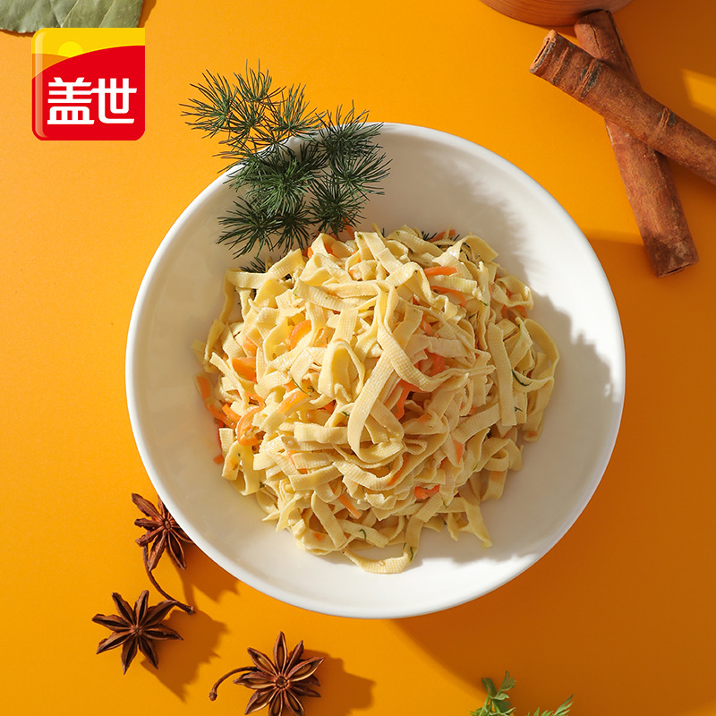 gaishi Commercial Rattan Pepper Tofu Shreds 500g/bag Ready-to-eat Cold Dishes Semi-finished Cold Dishes Dried Tofu Shreds