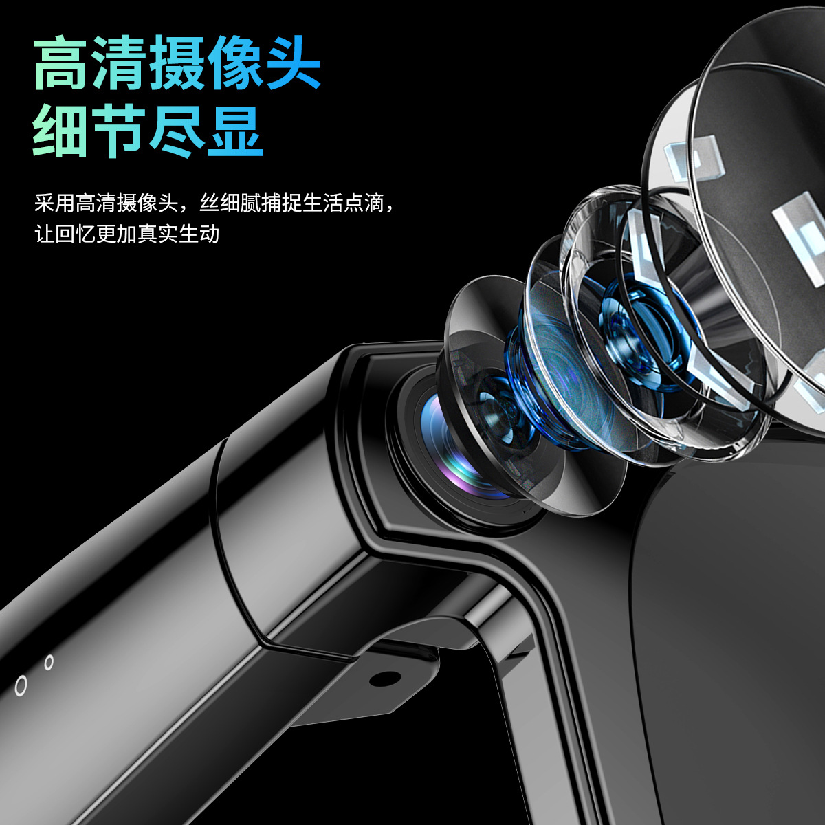 New Smart Bluetooth Glasses Photo Shooting Ai Glasses Bluetooth Call Listen to Music Real-Time Translation