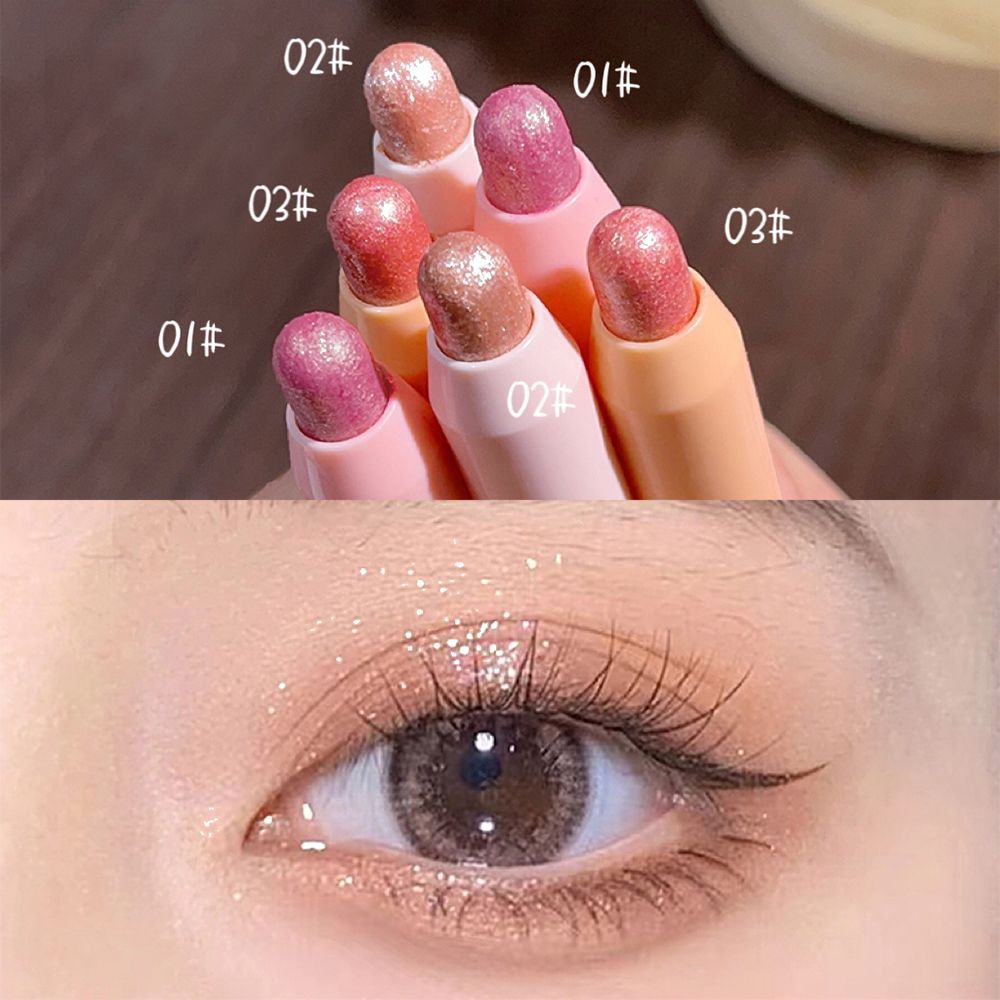 Pure Desire and Innocence ~ Highlighter Pen with Fine Glitter for Eye Shadow Stick and Pearlescent Brightening for Students