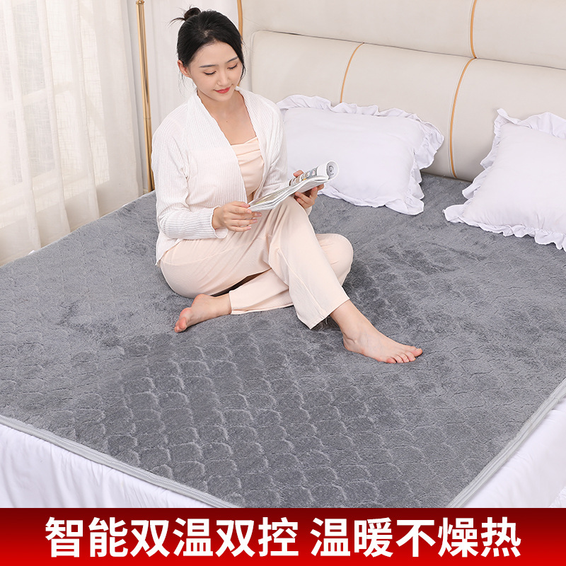 Large Electric Blanket for Two People, Dual Temperature Control, Intelligent Leakage Protection, Small Four-Person Electric Mattress, Electric Blanket with 3C Certification