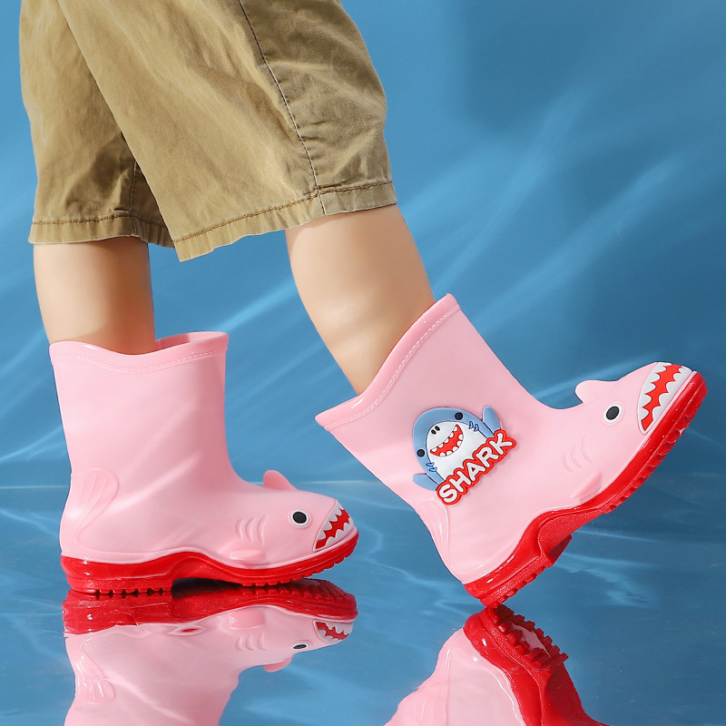 Children's Rain Boots, Women's Velvet Warm Removable Water Shoes, Non-Slip Waterproof Rain Boots, Toddlers, Middle-Aged Kidsren, Baby Boys' Boots