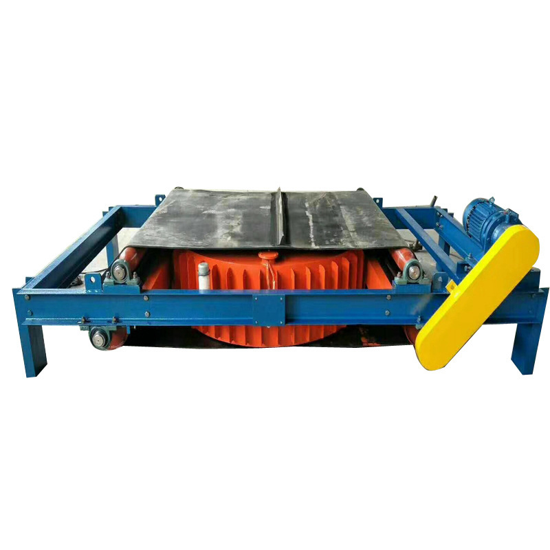Self-unloading permanent magnet iron remover mine cement strong magnetic iron remover conveyor belt iron remover powder magnetic separation equipment