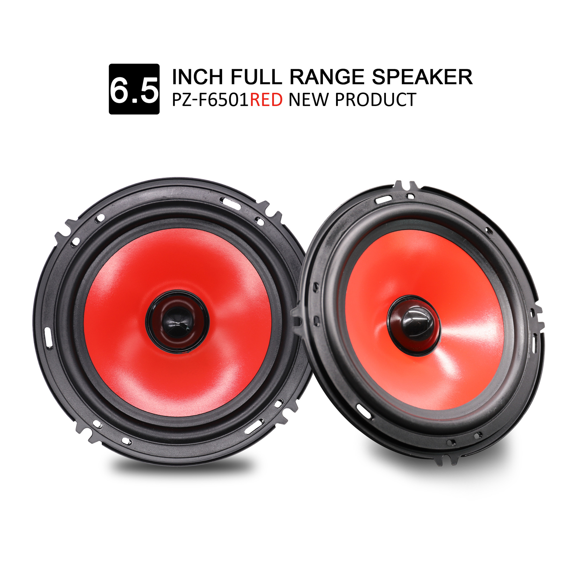 Автоакустика 6.5 дюйма 2021 Новый красный импортный передний дверной басовый динамик 4 Ом 90W