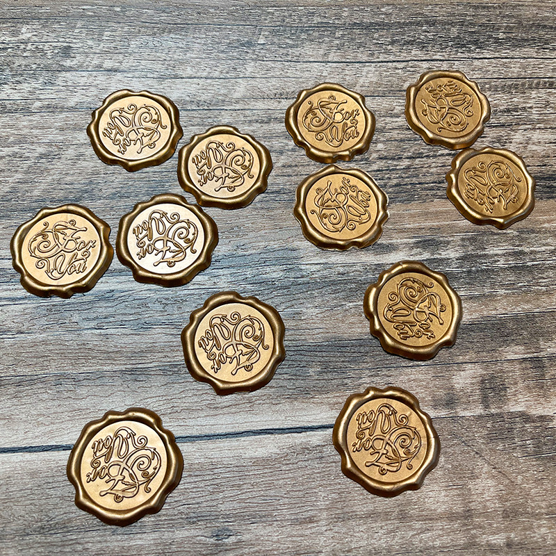 Fire Paint Sticker Wax Label Seal Three-dimensional Relief Seal Retro Style Decoration Self-adhesive Invitation Letter Envelope Love Letter Sealing Sticker